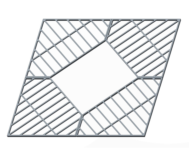 900 MM x 900 MM Clear Opening Tree Grate